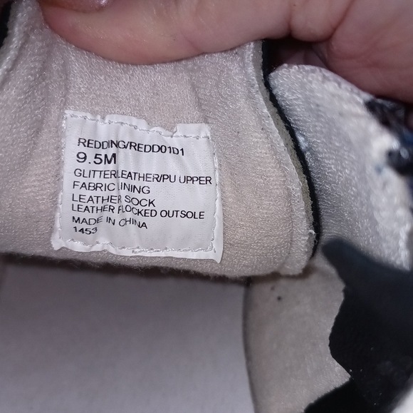 STEVEN NEW YORK REDDING SUEDE AND  GLITTER HIGH TOP SNEAKERS  NWOB - Picture 4 of 8